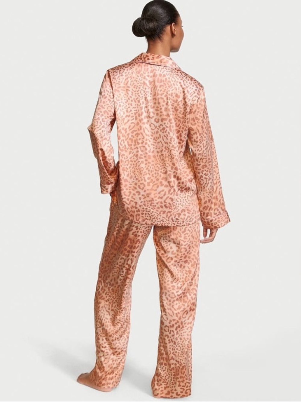 VS Satin Leopard Pajama Pant